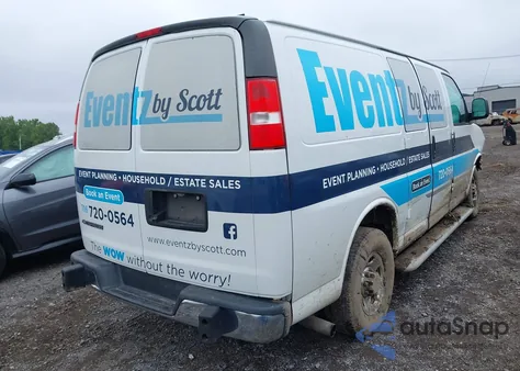 2019 Chevrolet Express 2500 Work Van from USA, damaged, VIN 1GCWGAFG0K1275090